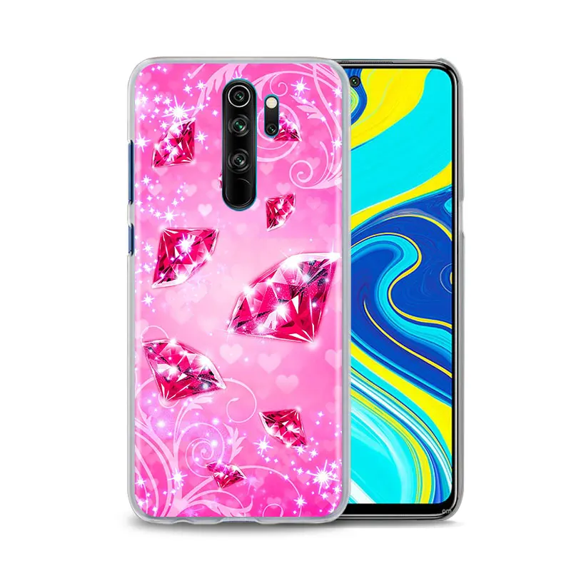 

Crystal Cool Diamond Phone Case For Xiaomi Redmi Note 9S 10 Pro Max 9T 8 8T 9 Pro 8A 7 7A 9A 9C Hard Back Cover Shell Coque Capa