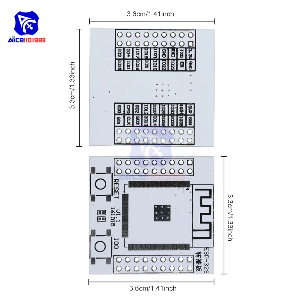 Материнская плата diymore ESP32 ESP 32 ESP32S преобразователь ввода вывода с 4 рядными