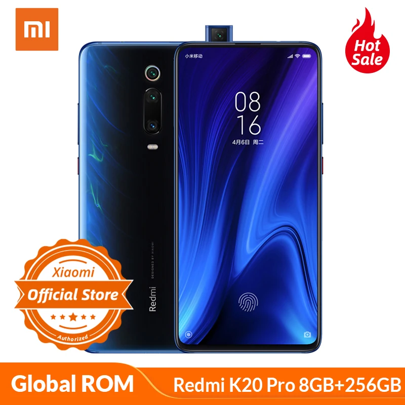 Смартфон Xiaomi Redmi K20 Pro с глобальной ПЗУ, 8 ГБ, 256 ГБ, Восьмиядерный процессор Snapdragon 855, 6,39 дюймов, AMOLED, камера 48 МП, 4000 мАч, NFC, мобильный телефон