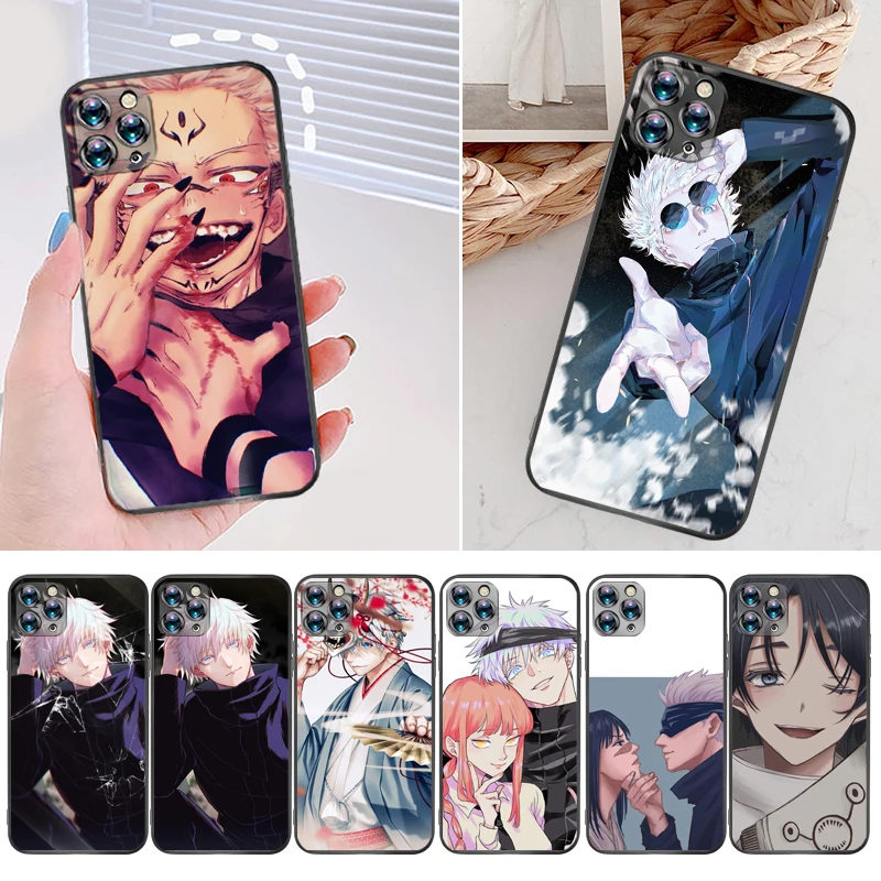 

Jujutsu Kaisen Satoru Gojo Fushiguro Megumi Yuji Itadori Sukuna Phone Case For iPhone 12 Pro MAX SE 2020 12Mini Carcasa Funda