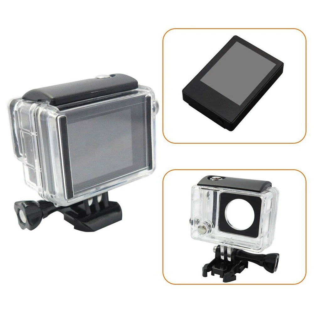 2 0 дюймовый внешний несенсорный экран ЖК-монитор для GoPro Hero 4 + 3 с чехлом |
