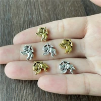 junkang 20pcs angel cupid love perforated bead connectors jewelry making diy handmade bracelet necklace accessories material
