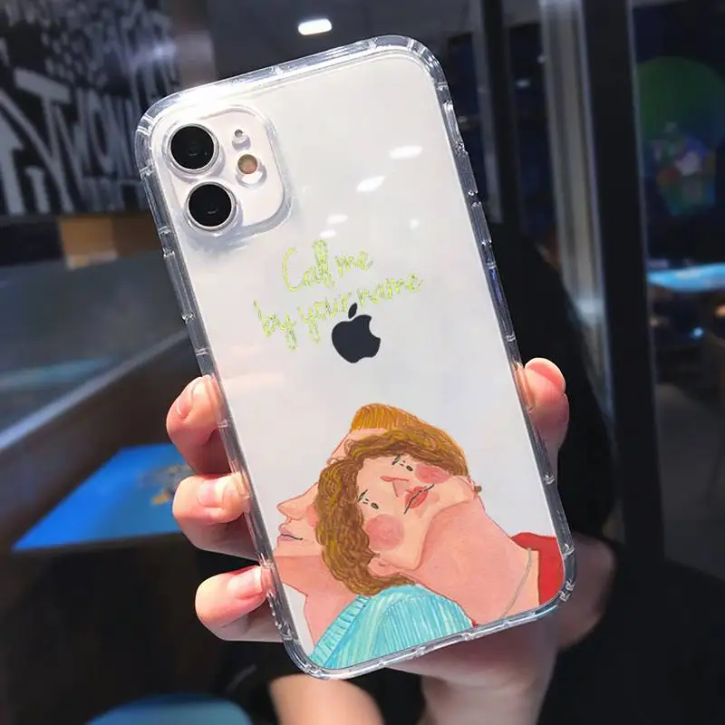 

Call Me by Your Name Phone Case Transparent soft For iphone 5 5s 5c se 6 6s 7 8 11 12 plus mini x xs xr pro max