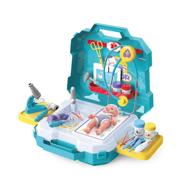 

Doctor Kit For Kids Pretend Play Toy Girls Role-playing Games Hospital Accessorie Medical Kit Nurse Tools Suitcase Children Gift