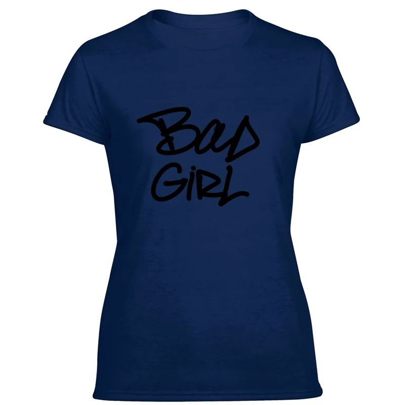 

Funny Bad Girl T Shirt For Men Round Collar Men Tee Shirt Short Sleeve Humorous Pop Top Tee