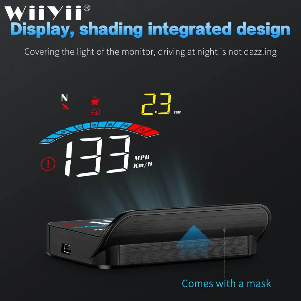 WiiYii M16 новейший проектор HUD на лобовое стекло с навигацией Автомобильный дисплей