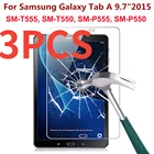 3 шт. 9H Закаленное стекло протектор экрана для Samsung Galaxy Tab A 9,7 дюймов 2015 T550 T555 P550 P555 защитная пленка