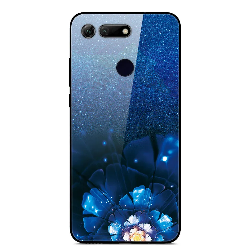 30 Для huawei Honor V20 чехол из стекла модный жесткий чехол для телефона для huawei Honor View 20 чехол View 20 V 20 закаленное мягкое бампер Honorv20 - Цвет: 30