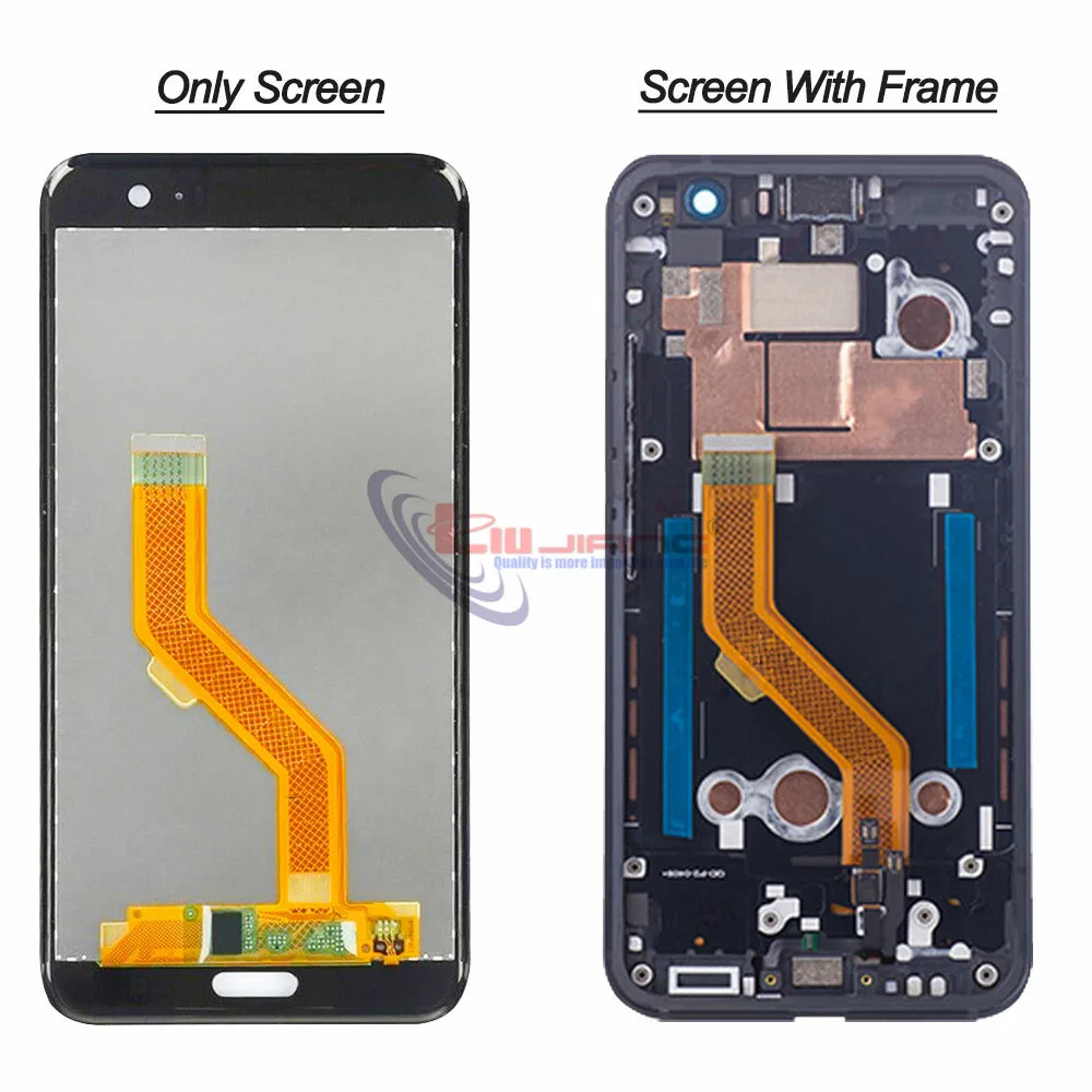 Дисплей для htc U11 U-3w U-1w ЖК-дисплей кодирующий преобразователь сенсорного экрана в сборе запасные части для htc U11 ЖК-дисплей