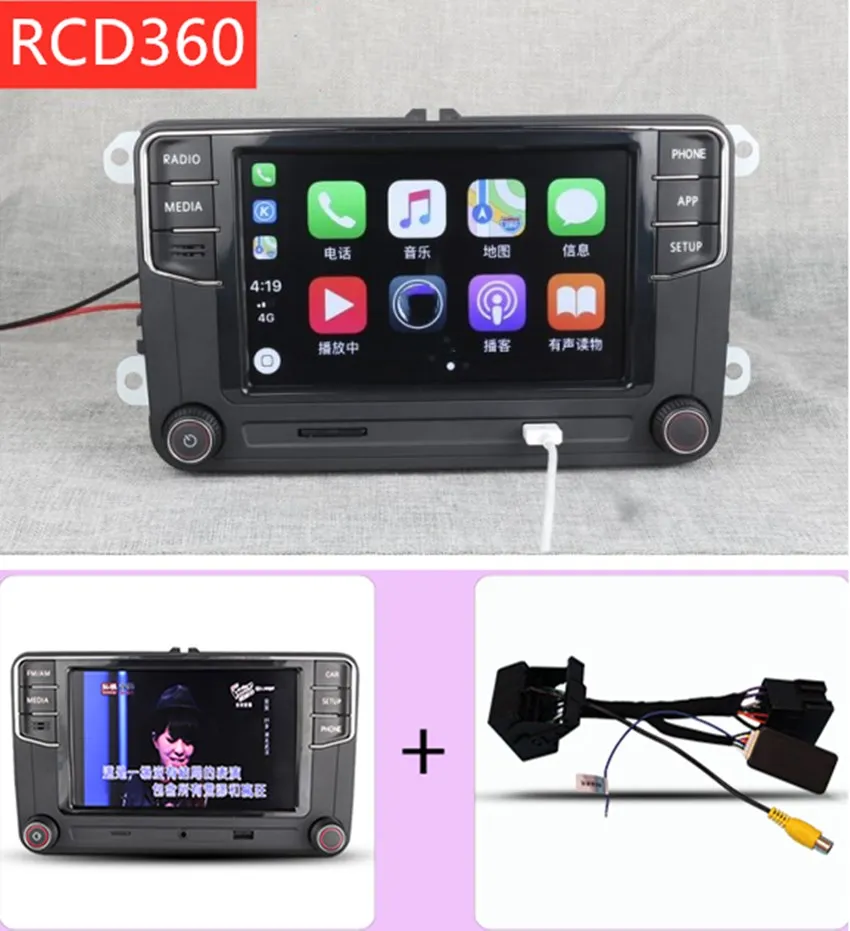 Carplay RCD360 RCD 360 MIB Авторадио Mirrorlink 6RD 035 187B PRO для Golf 5 6 Jetta MK5 MK6 Polo Passat B6 B7 CC Tiguan T |