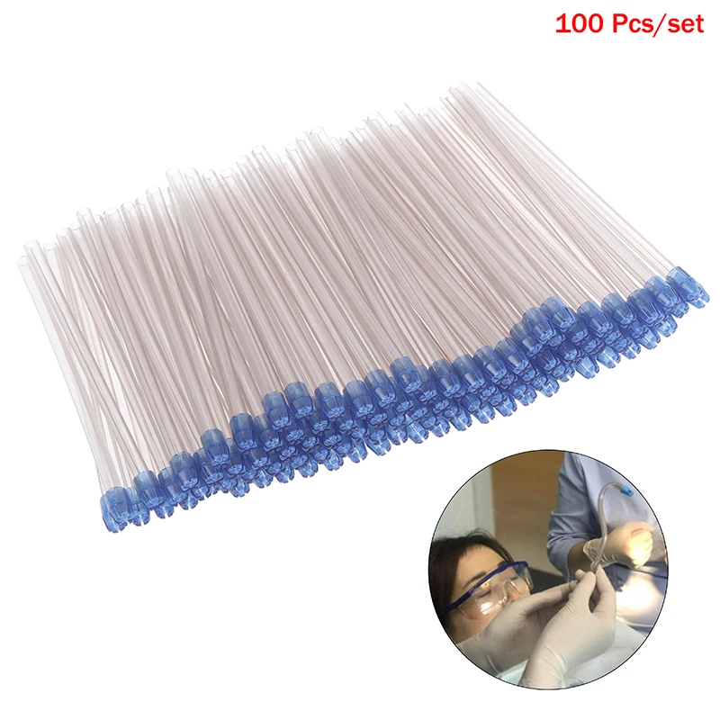100 шт./компл. одноразовые стоматологические слюны эжектор аспираторная трубка
