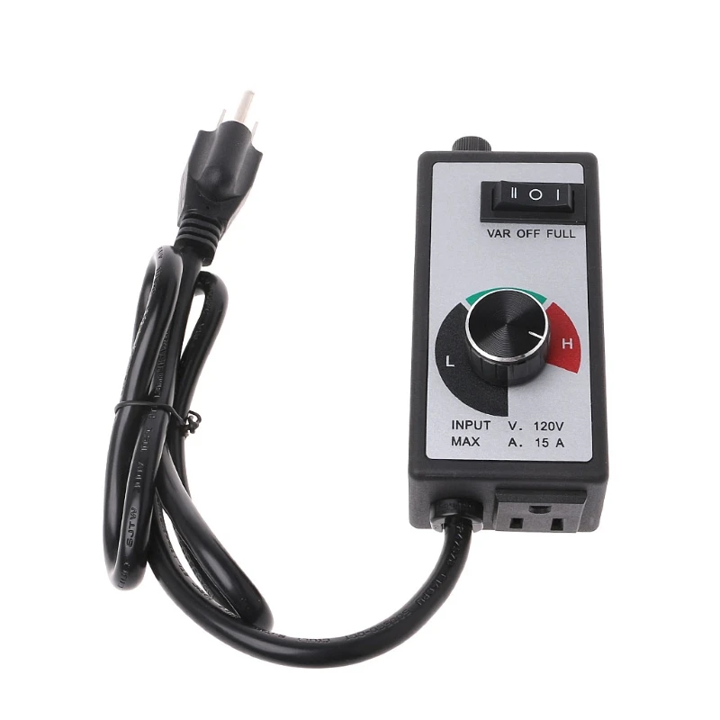 

AC 120V 15A Fan Voltage Speed Controller Electric Motor Rheostat Governor