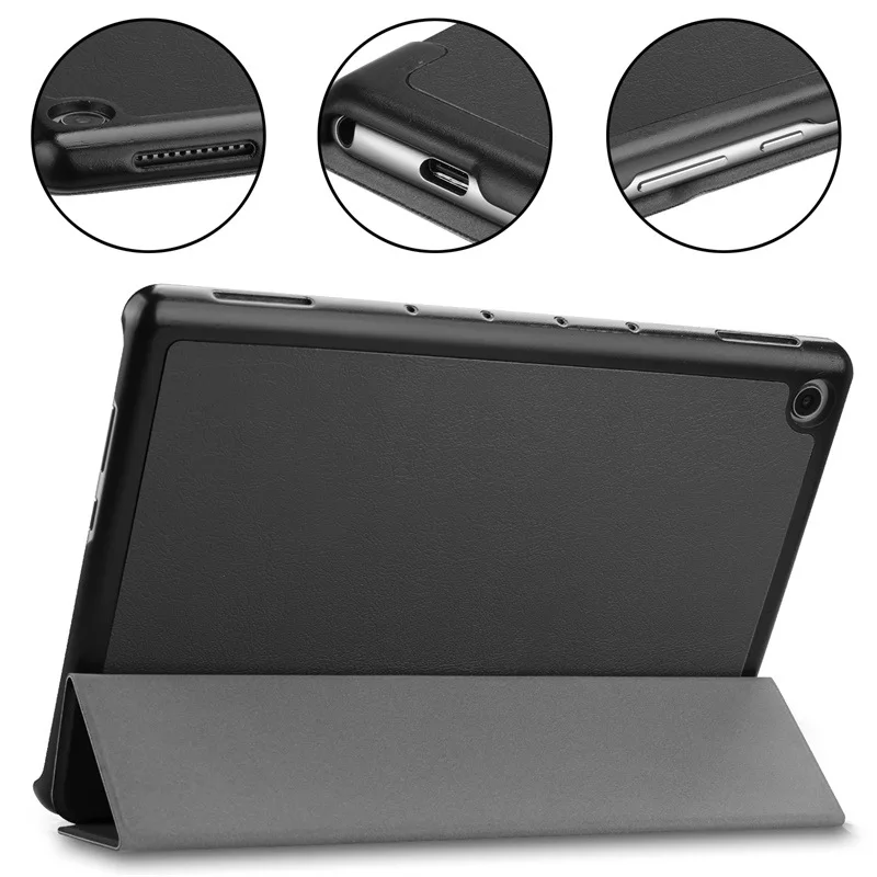 Чехол для планшета Huawei MediaPad M5 Lite 10 M5Lite 0 1. 1 Custer 3 сложения Folio с подставкой откидной