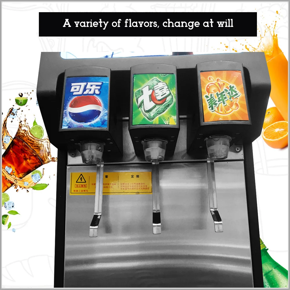 XEOLEO 3 насосы колы диспенсер машины для колы напиток диспенсер Sprite/Fanta/Pepsi/сок Напиток Диспенсер машина