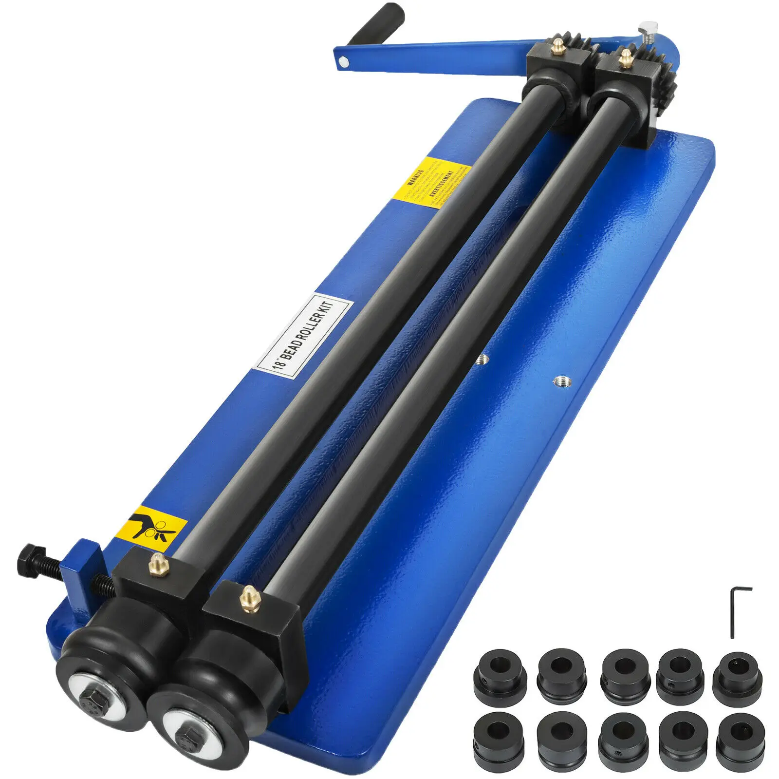 

460mm Bead Roller Former Swager Rotary Swaging Machine 18" 1.2mm 6 Roll Sets