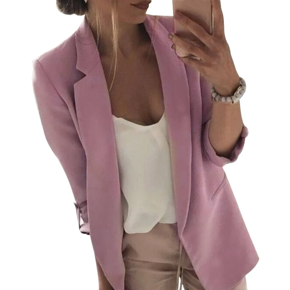 Женский Элегантный Приталенный костюм повседневный деловой офисный пальто