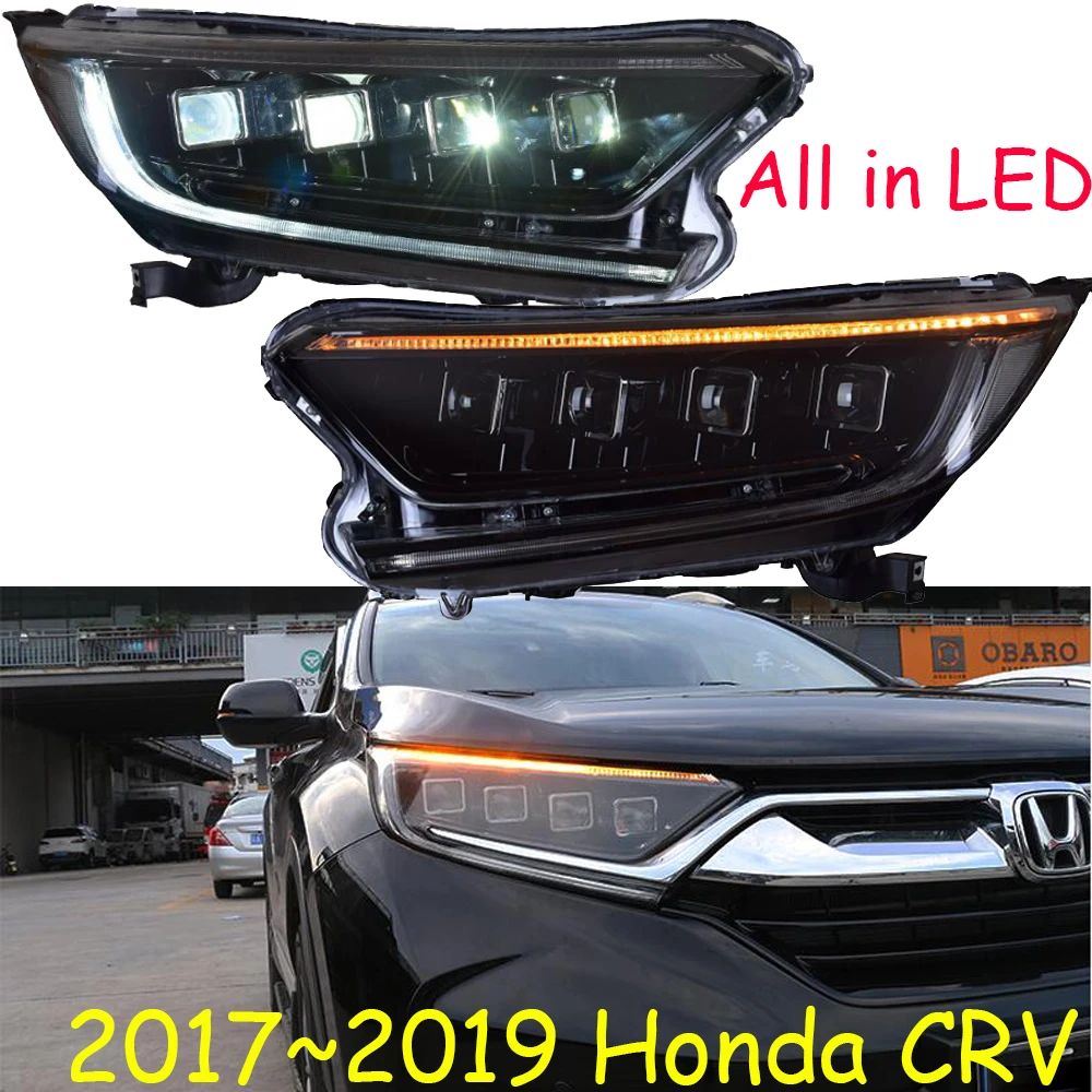 Видео шоу 2 шт 2017 ~ 2019y автомобиль bupmer головной свет для Honda CR V CRV фары автомобильные
