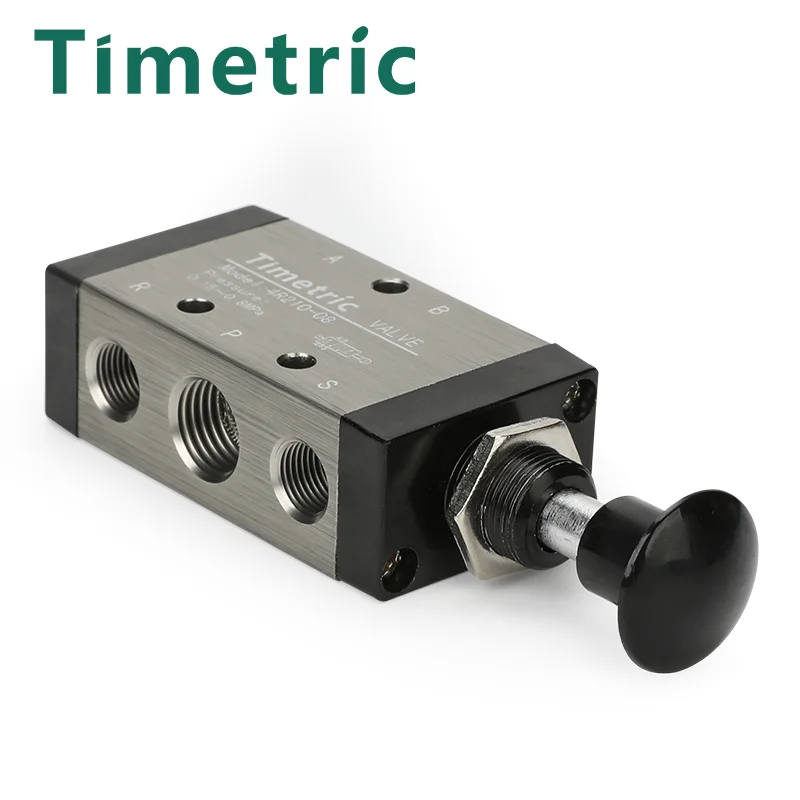 Металлический Соленоидный клапан 3R 4R с ручным нажимом 2 положения 3/5 путей