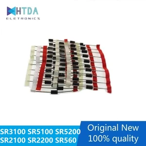 20pcs/lot SR3100 SB3100 MBR3100 SR5100 SB5100 MBR5200 SB5200 SR5200 SR2100 SR2200 SB2200 SR560 SB560 DO-15 DO-27 In Stock