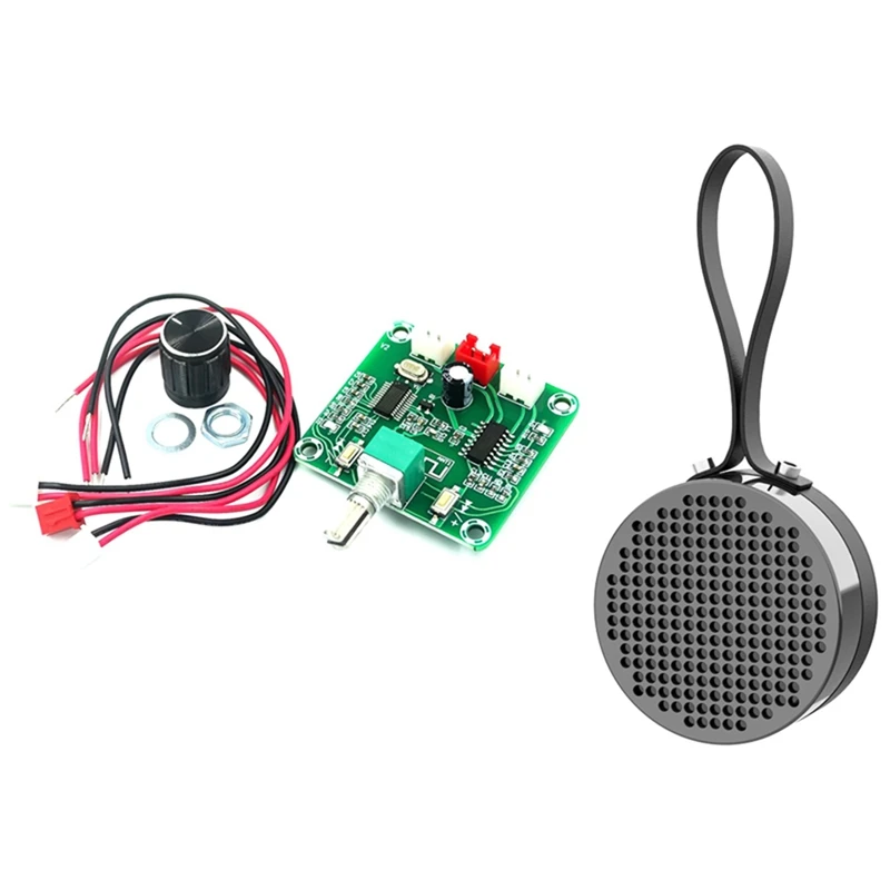 

1 Pcs XH-A158 Ultra Clear Bluetooth 5.0 Power Amplifier Board & 1 Pcs IPX7 Waterproof Built-In Mic Bass Wireless Speaker