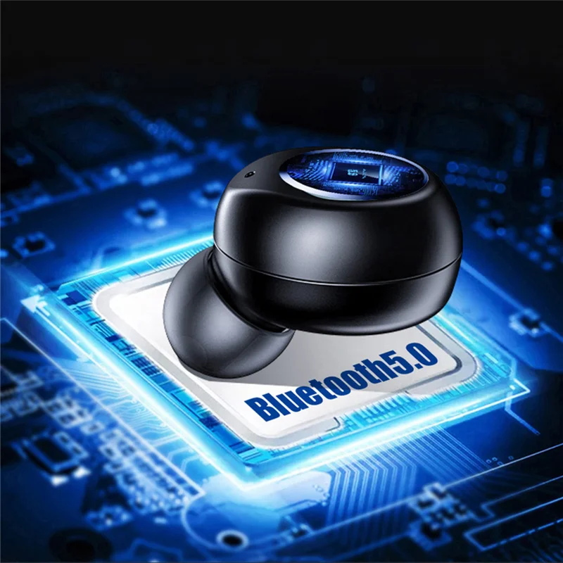F10 8D беспроводные наушники Bluetooth 5 0 спортивные водонепроницаемые светодиодный