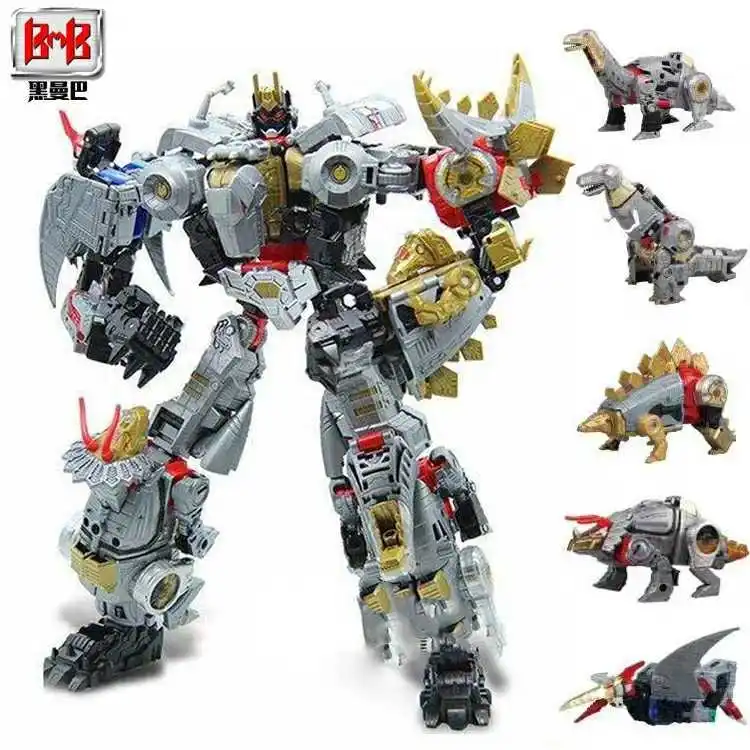 BMB трансформация Dinoking вулканический Гримлок шлаки Snarl Swoop slash Dinobots 5в1 сплав