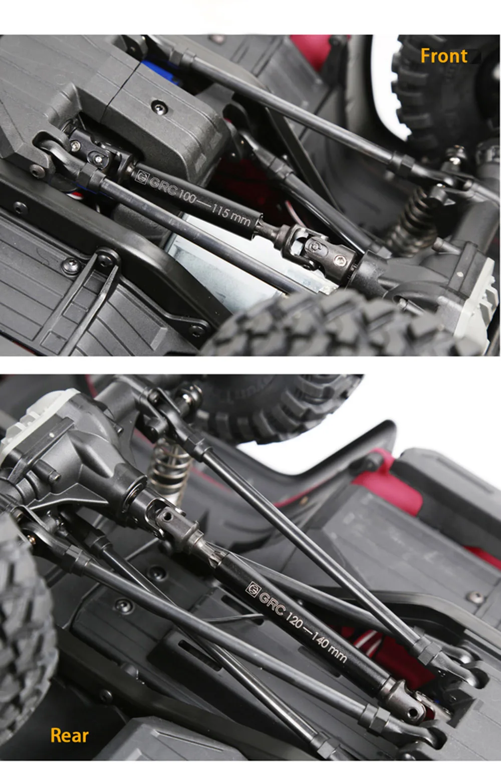 1/10 RC Гусеничный TRX4 сверхмощный CVD передний задний приводной вал для TRX-4 Defender Bronco тактические части