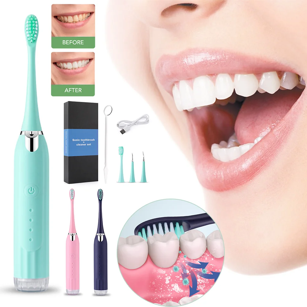 

Portable Electric Tooth Cleaner Home Dental Oral Whitening Cleaners Oral Flushing Device Cepillo Electrico Dientes Toothbrush