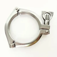 2 tri clamp 304 stainless steel threee section sanitary fitting 64mm ferrule od fit 51mm pipe od for homebrew beer