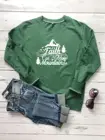 Толстовка унисекс, из хлопка, с надписью Faith Can Move Mountains, с надписью Faith, винтажный джемпер, костюм с изображением деревьев