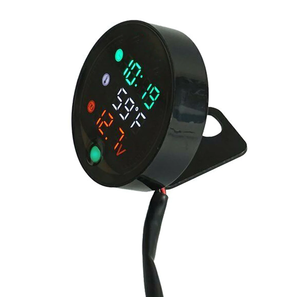 Аксессуары Кнопки манометр маленький 3 в 1 винтажный Авто Светодиодный дисплей