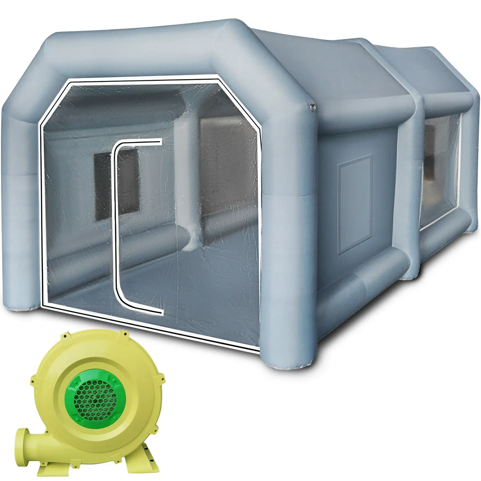 Надувная покрасочная камера 6*3*2 5 м палатка для распыления Воздушная кемпинга с 2