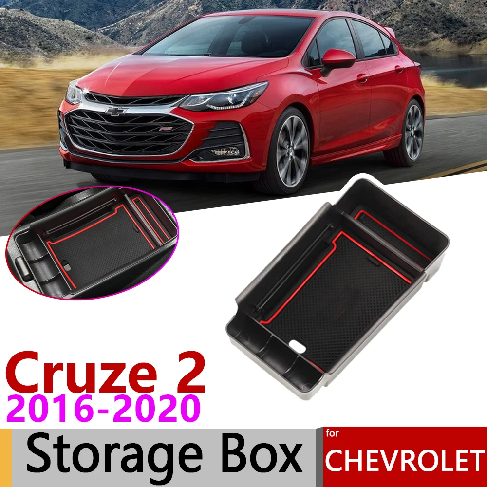 Ящик-органайзер для хранения подлокотников Chevrolet Cruze 2 MK2 Chevy седан люк 2016 2017 2018 2019