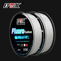 ftk 100m fluorocarbon fishing line saltwater monofilament thread nylon fly wire fishing leader sedal de pesca super strong