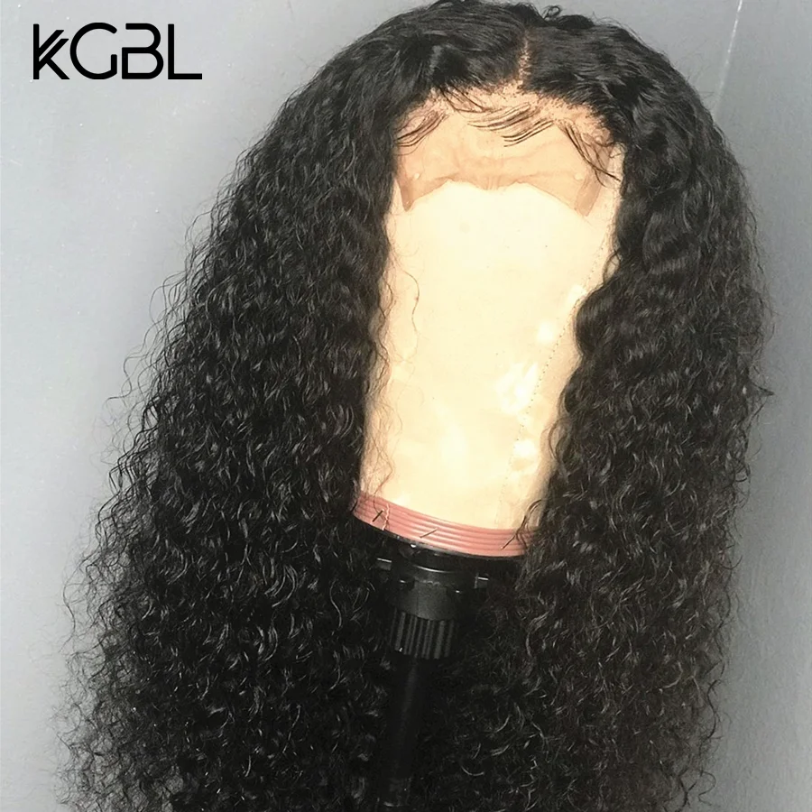 KGBL 13*4 Кружева спереди среднего соотношения 8 "-24" не Remy вьющиеся человеческие