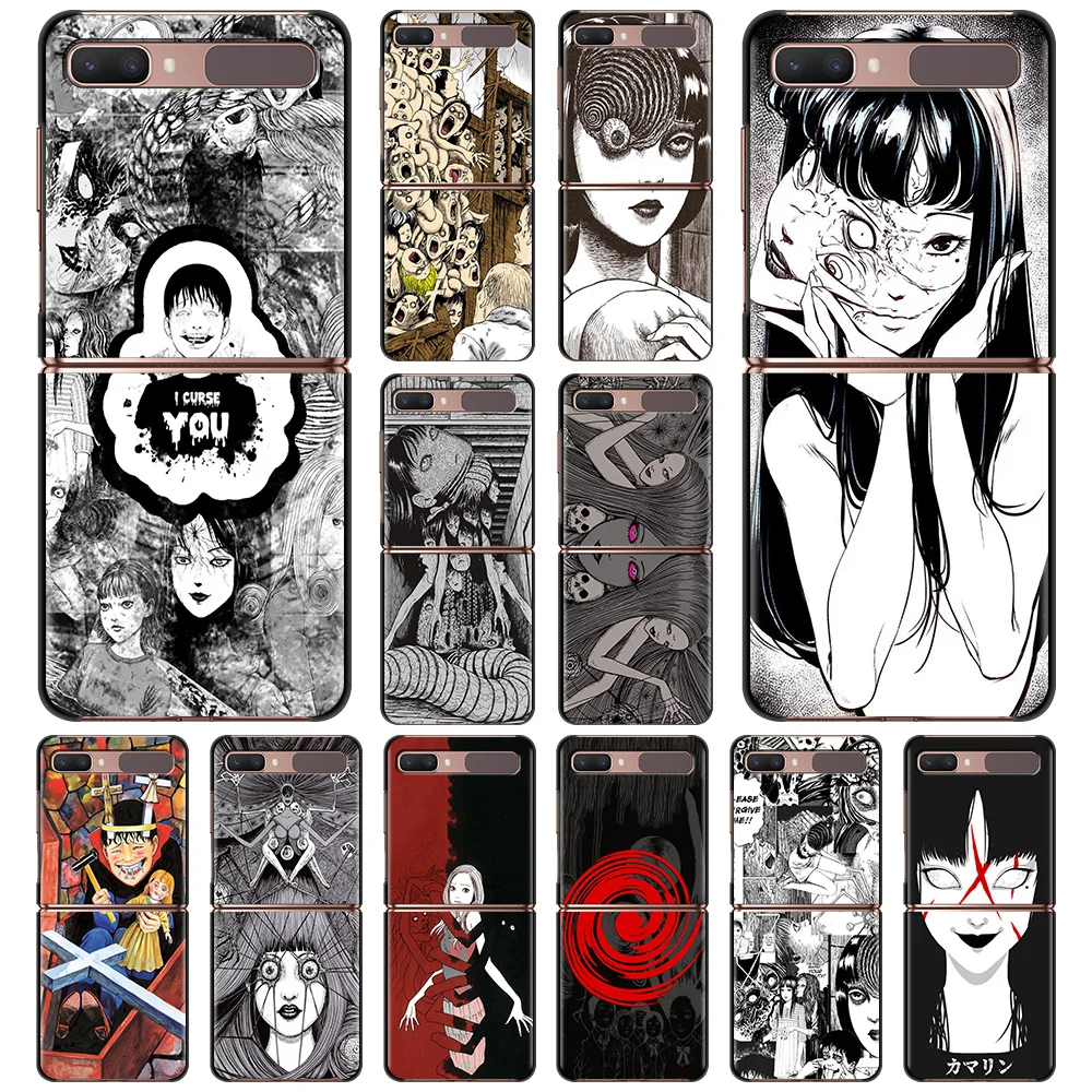 

Case For Samsung Galaxy Z Flip3 5G z flip zflip3 ZF ZF3 High Quality Cover Folding Hard PC Fundas Horror Manga Junji Ito