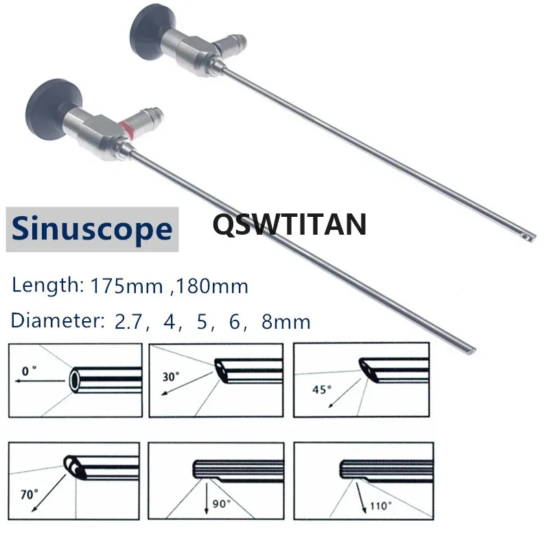 Endoscopio HD de 2,7, 8mm, 30, 70, 0 grados, c&aacute;mara de funda sinuosc&oacute;pica-1