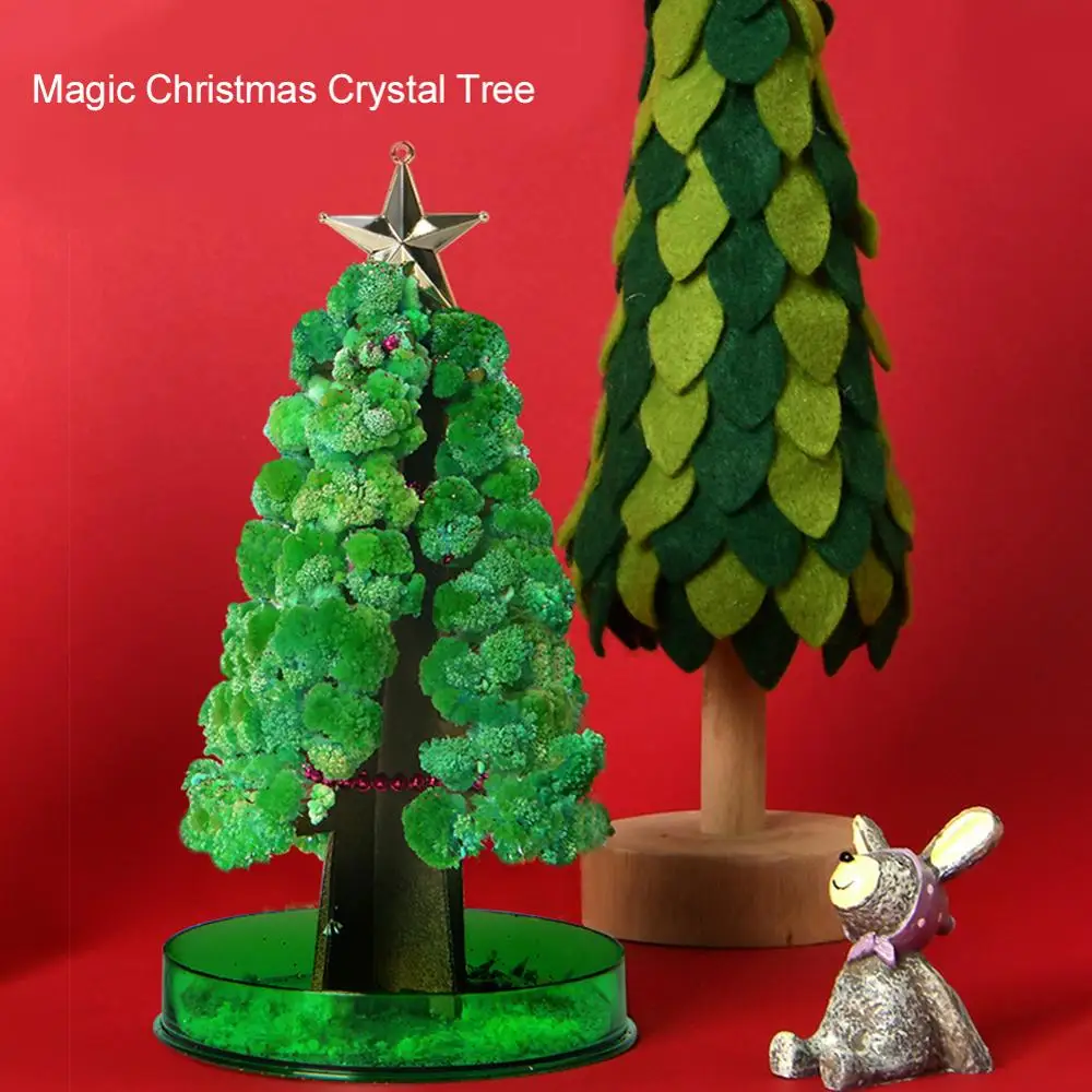 

Magic Plants Growing Christmas Tree DIY Magic Growing Tree Your Own Fun Xmas Gift Toy Novelty Christmas Tree Set Home Decoration
