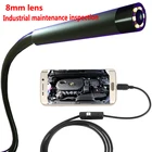 Промышленный эндоскоп 720P 8 мм объектив полу-жесткий кабель 8LED светильник Водонепроницаемый USB Камера для ПК с Windows телефона с Android эндоскоп