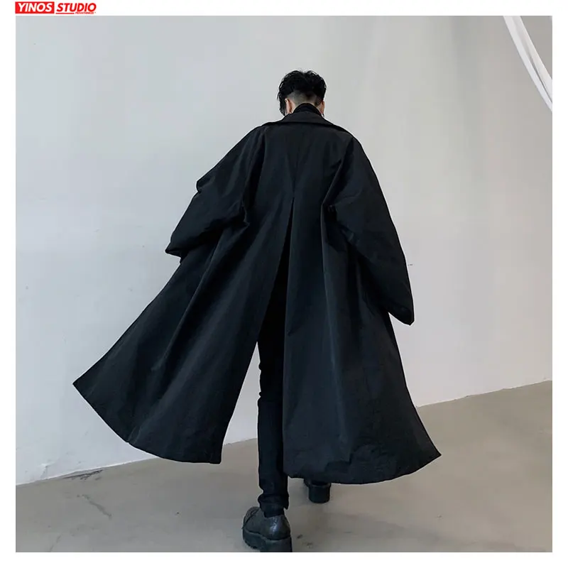 Прямая поставка Мужская однотонная ветровка с лацканами и длинным рукавом