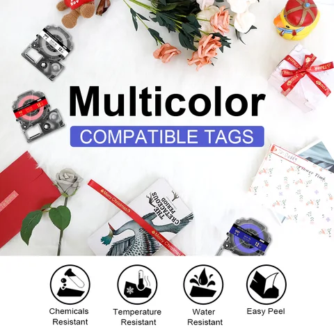 Этикеточная лента Labelife 12 мм, смешанные цвета