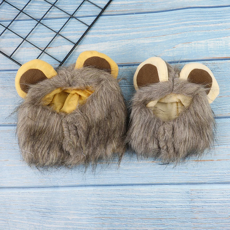 

Cute Lion Mane Cat Wig Pet Small Dog Cats Costume Lion Mane Wig Cap Hat Fancy Costume Cosplay Toy Pet Supplies