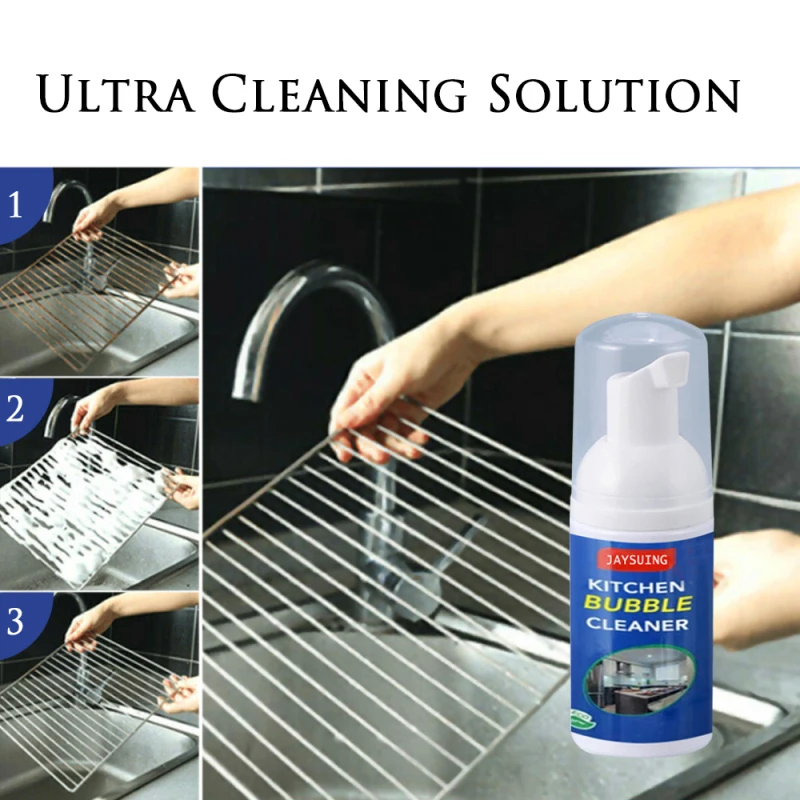 

30ml All-Purpose Rust Cleaner Bubble Household Cleaning Bubble Spray Kitchen Supplies Grease Wash Cleaning Rust Remover Tools