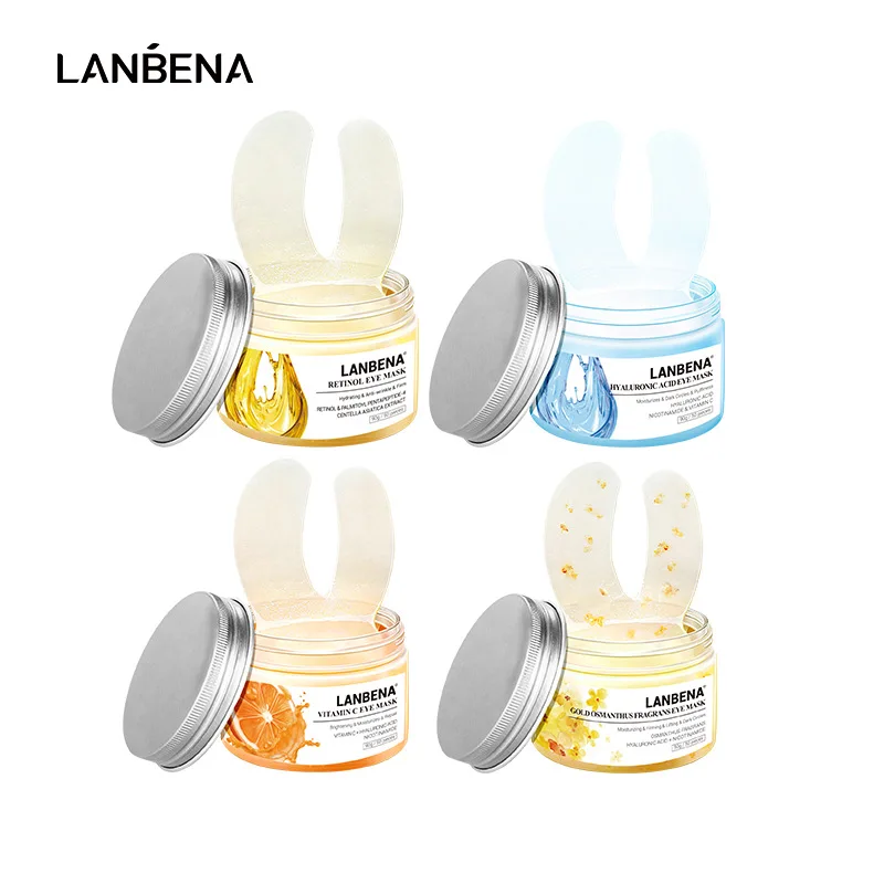 

LANBENA 50pcs Eye Bag Mask Remove Dark Circlesbags Eyes Relieve Fatigue Moisturizing Whitening Nourishing Eyes Masks