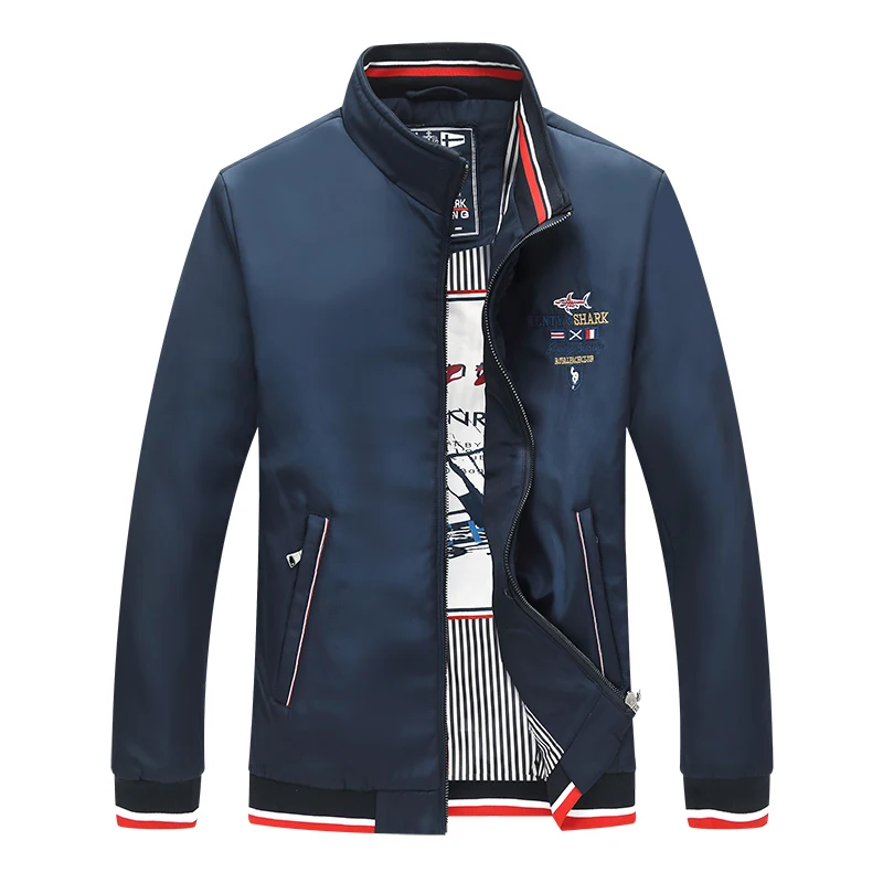Акула для мужчин s куртки Eden Slim Fit Aeronautica наивысшего качества Повседневная брендовая одежда верхняя одежда Новейший парк весна осень Мужская куртка