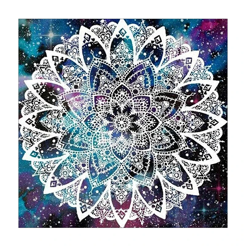 

Diamond Painting DIY 5D Round Rhinestone Mandala Flower Diamond Crystal Diamond Embroidery Set Home Decoration Handmade Gift