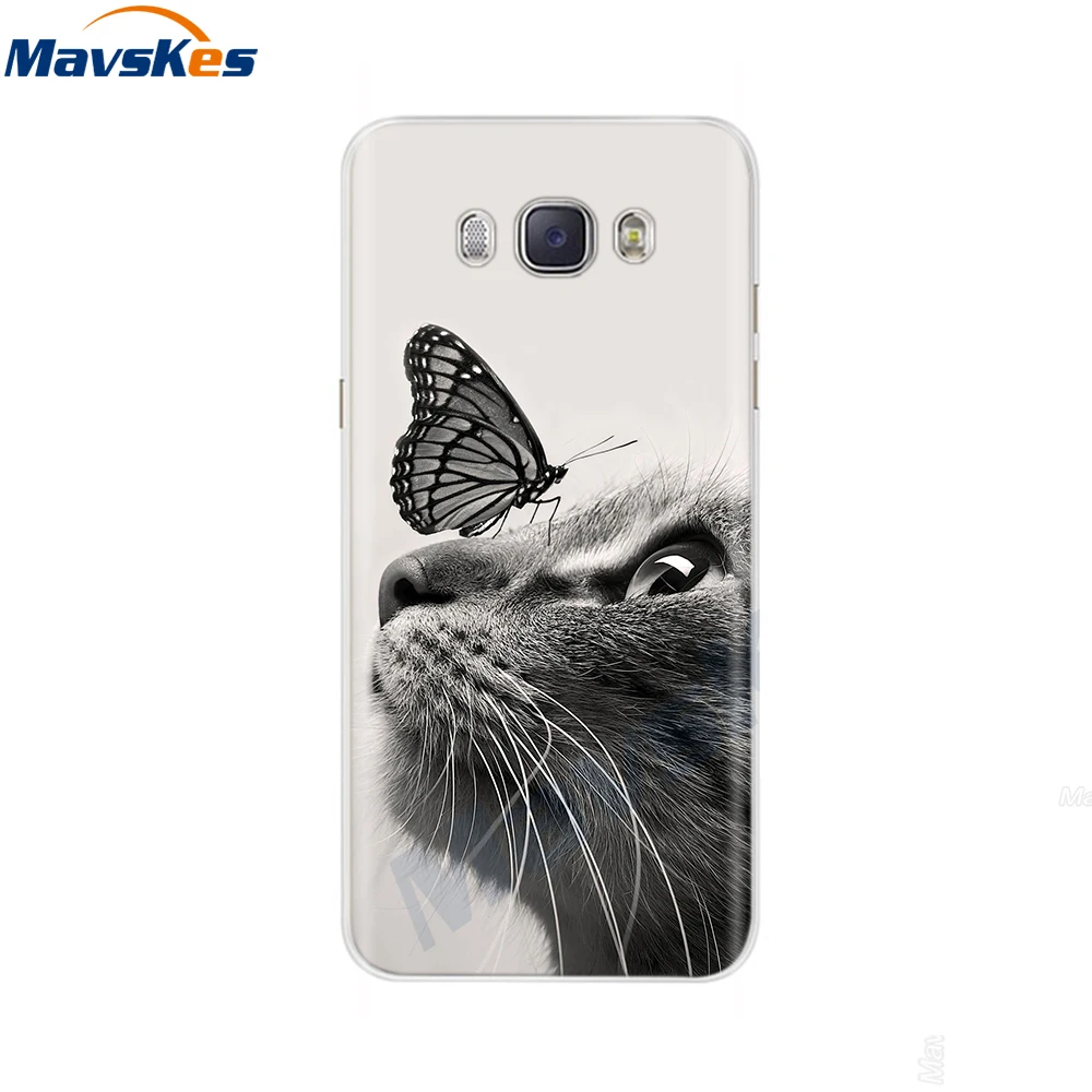 For Samsung J7 2016 Case Print Flower Soft Silicone Back Cover For Samsung J7 2016 TPU Phone Case For Samsung Galaxy J7 2016