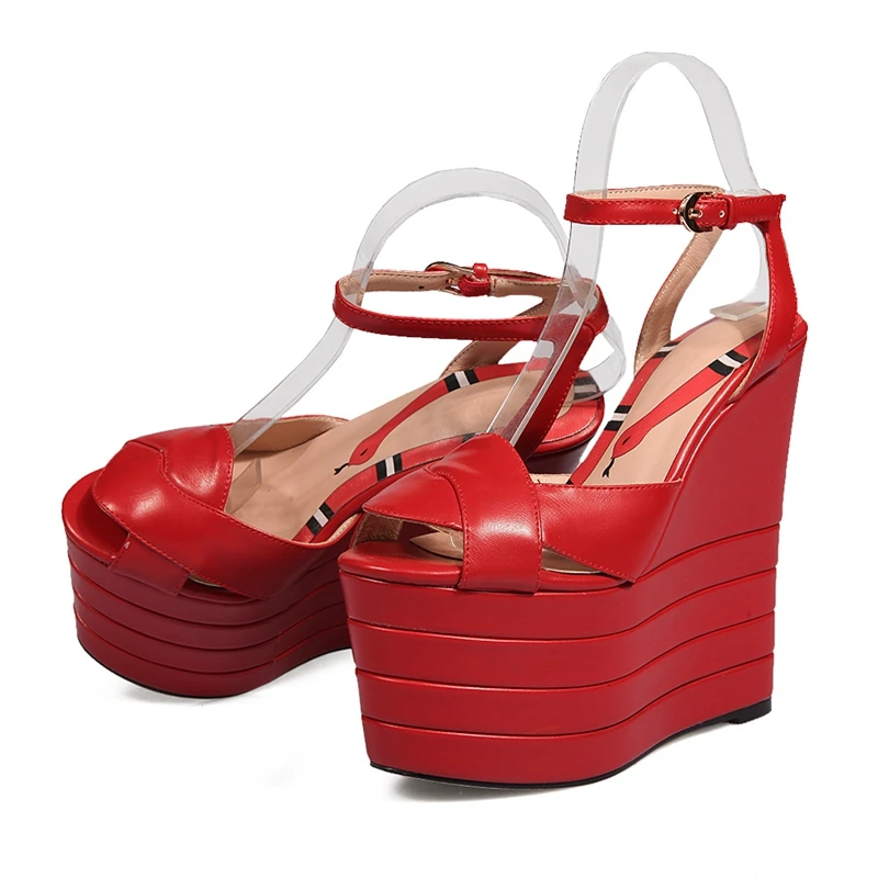 Сандалии ANMAIRON женские на платформе модные элегантные босоножки очень высоком