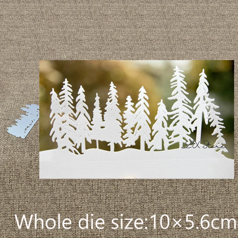

XLDesign Craft Metal Cutting Die cut dies Row of pine trees decoration scrapbook Album Paper Card Craft Embossing die cuts
