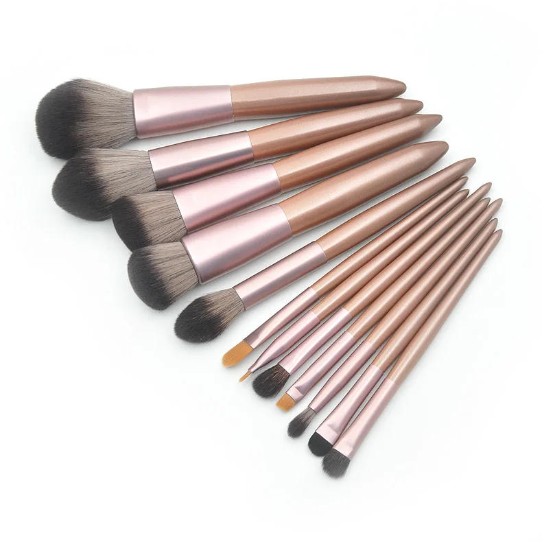 Новая горячая Распродажа 12 штук коническая кисть с деревянной ручкой набор